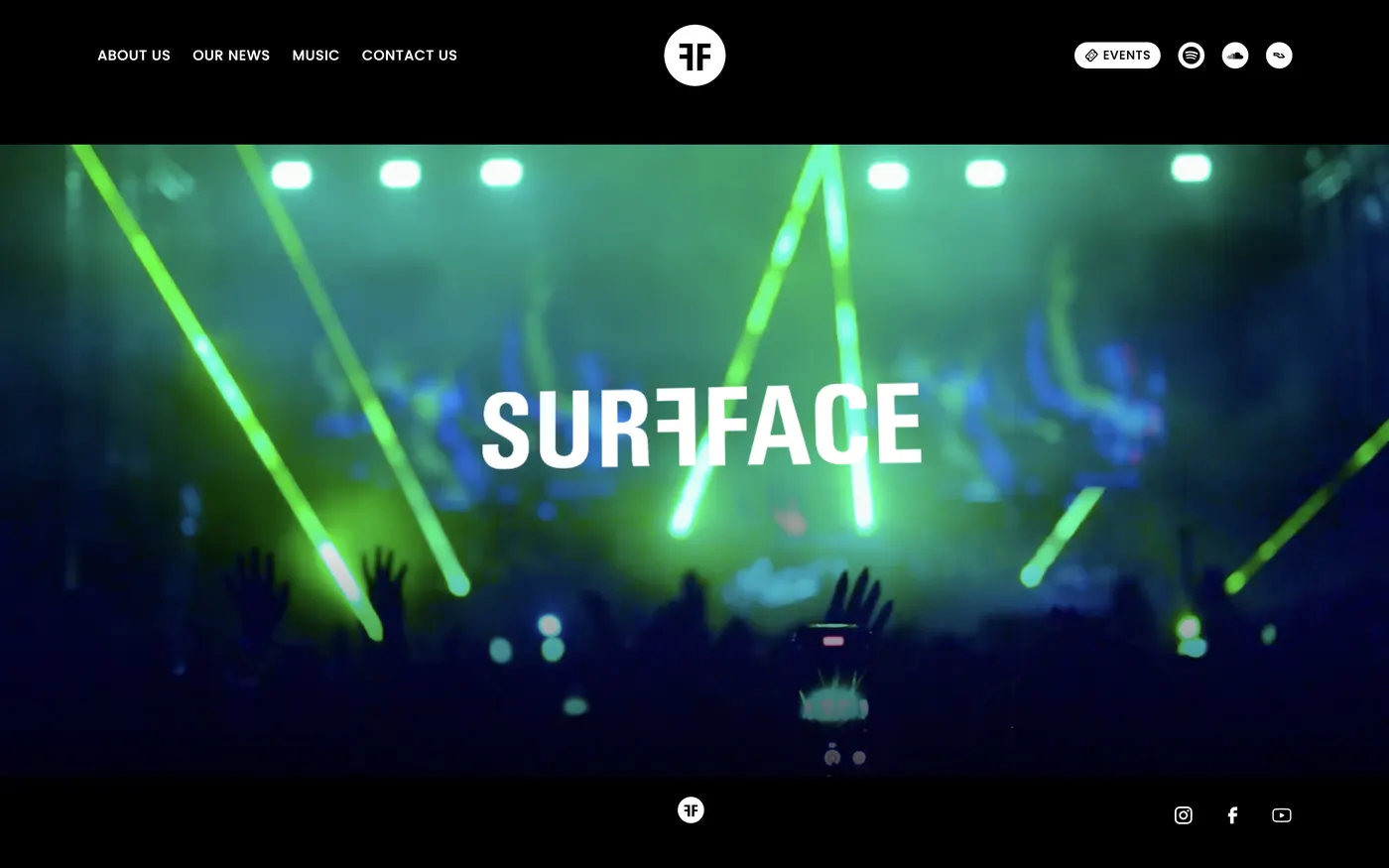 SURFFACE — Website & admin panel